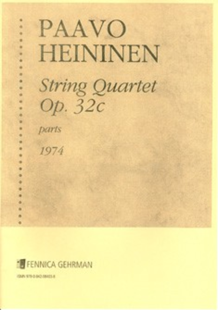 String Quartet No. 1 op 32 c (1974)