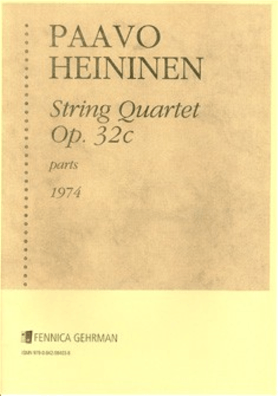 String Quartet No. 1 op 32 c (1974)