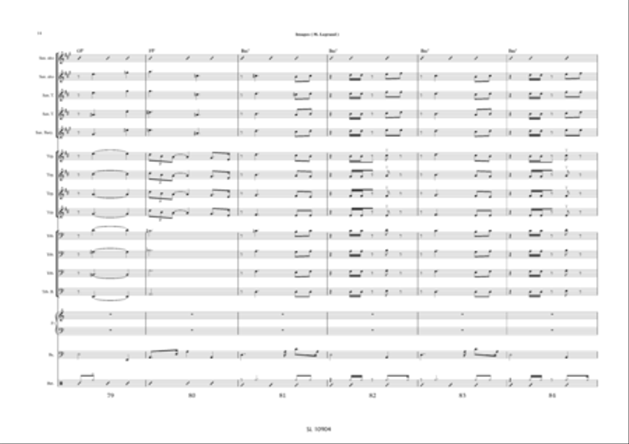 Images pour big band et sax alto solo / piano solo Jazz Ensemble scores gallery preview page 15
