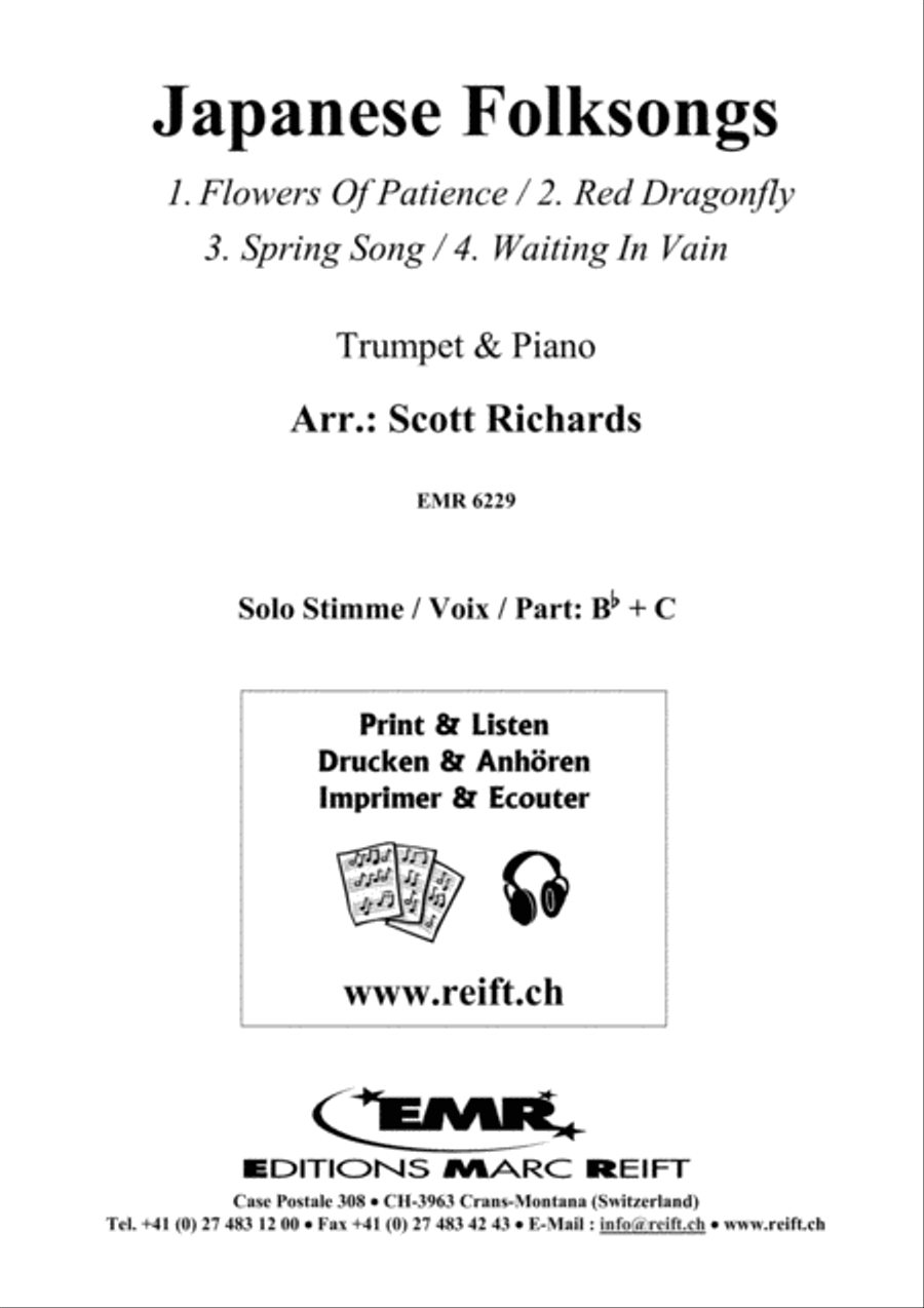 Japanese Folksongs Trumpet Solo scores gallery preview page 2
