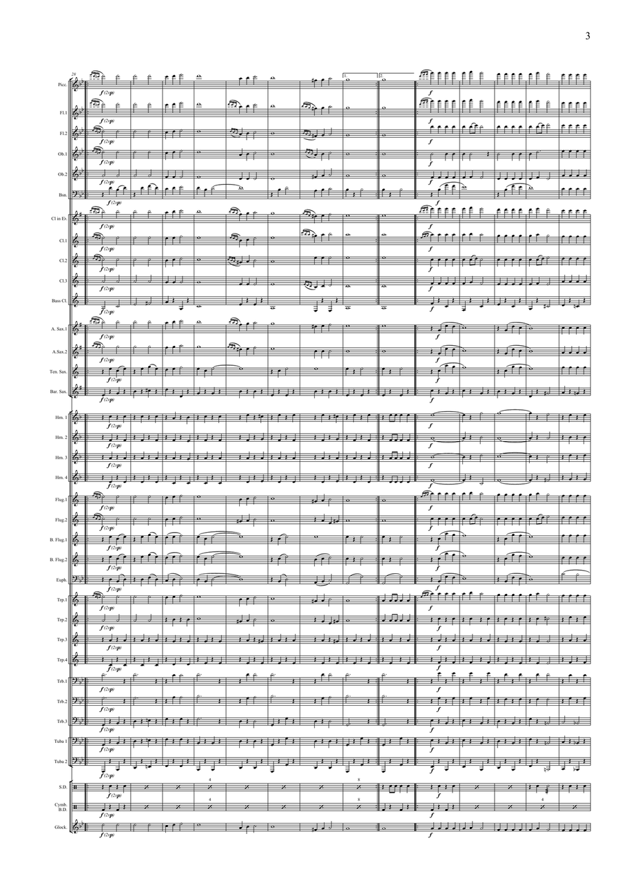 Magyar nóta March Concert Band scores gallery preview page 5