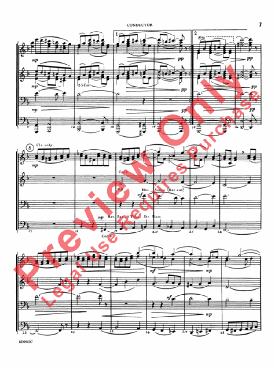 Three Chorale Preludes Three Chorale Preludes Concert Band scores gallery preview page 8