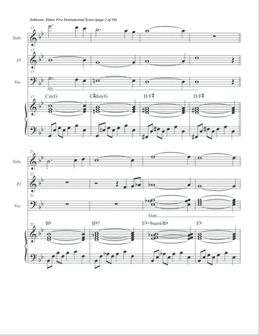 Times Five Inst. Solo Score Flute scores gallery preview page 4