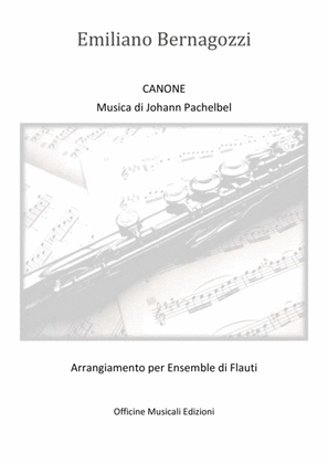 Book cover for Canone di Pachelbel trascrizione per ensemble di flauti