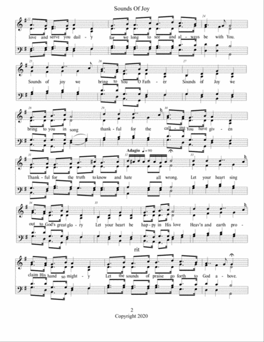 Sounds Of Joy Sounds Of Joy 4-Part scores gallery preview page 2