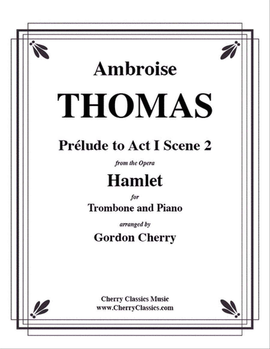 Prélude to Act I Scene 2 of Hamlet for Trombone & Piano Piano Solo scores gallery preview page 1