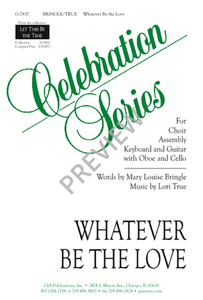 Book cover for Whatever Be the Love
