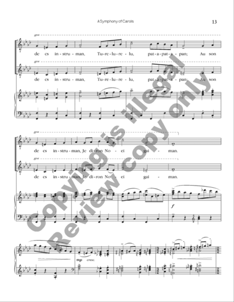 A Symphony of Carols (Choral Score) A Symphony of Carols (Choral Score) TTBB scores gallery preview page 23