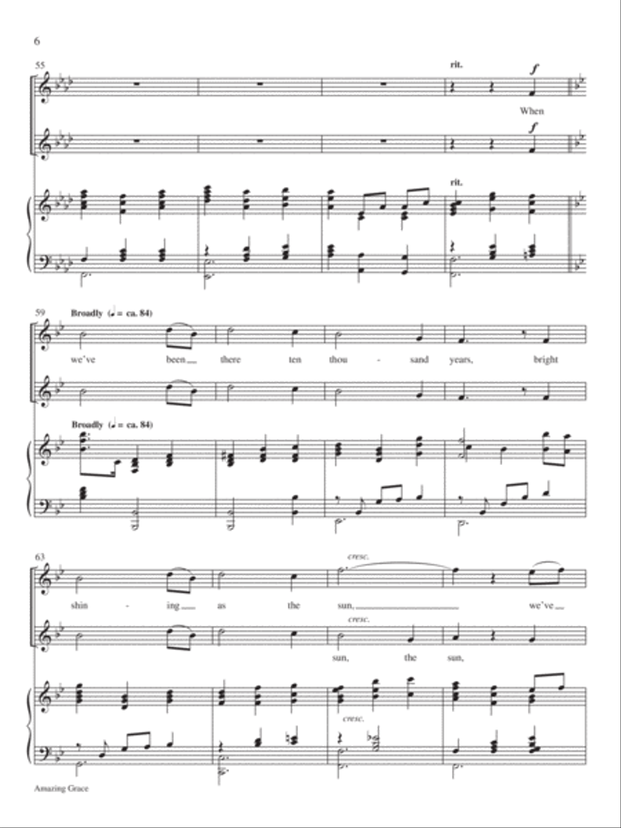 Classic Hymns for Two Voices, Vol. 1-Score image number null