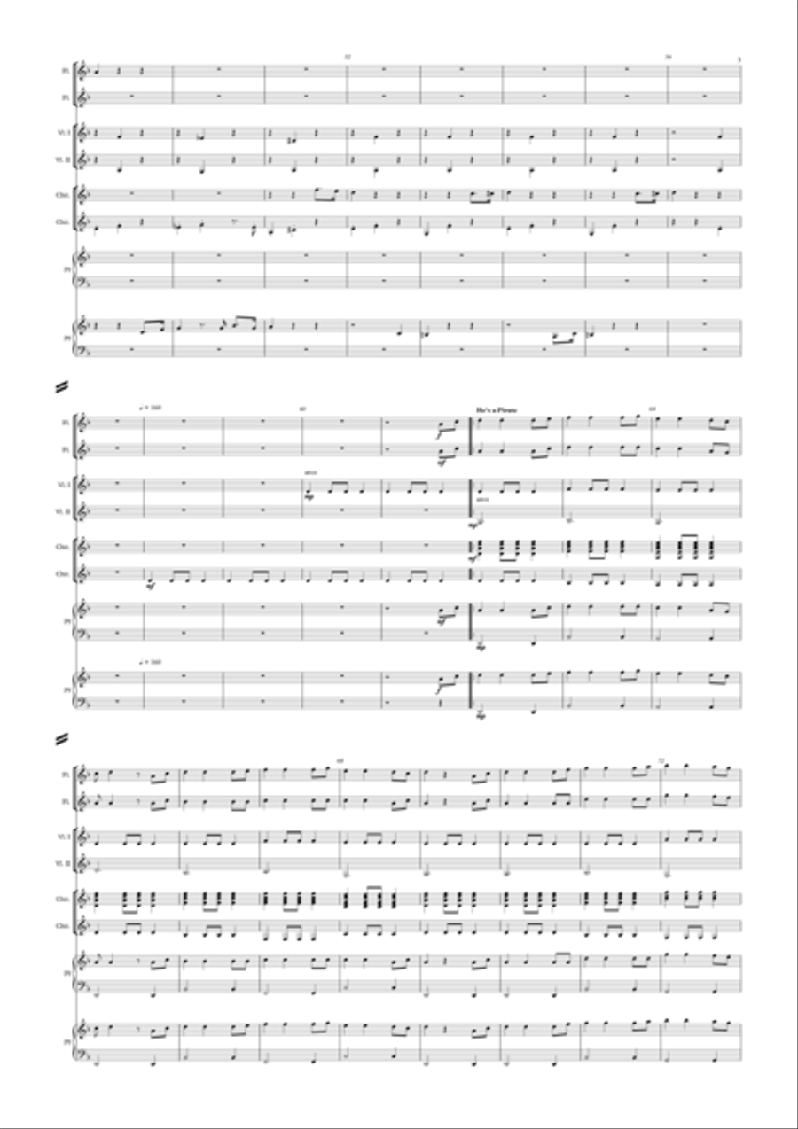 Pirates Of The Caribbean Flute scores gallery preview page 3