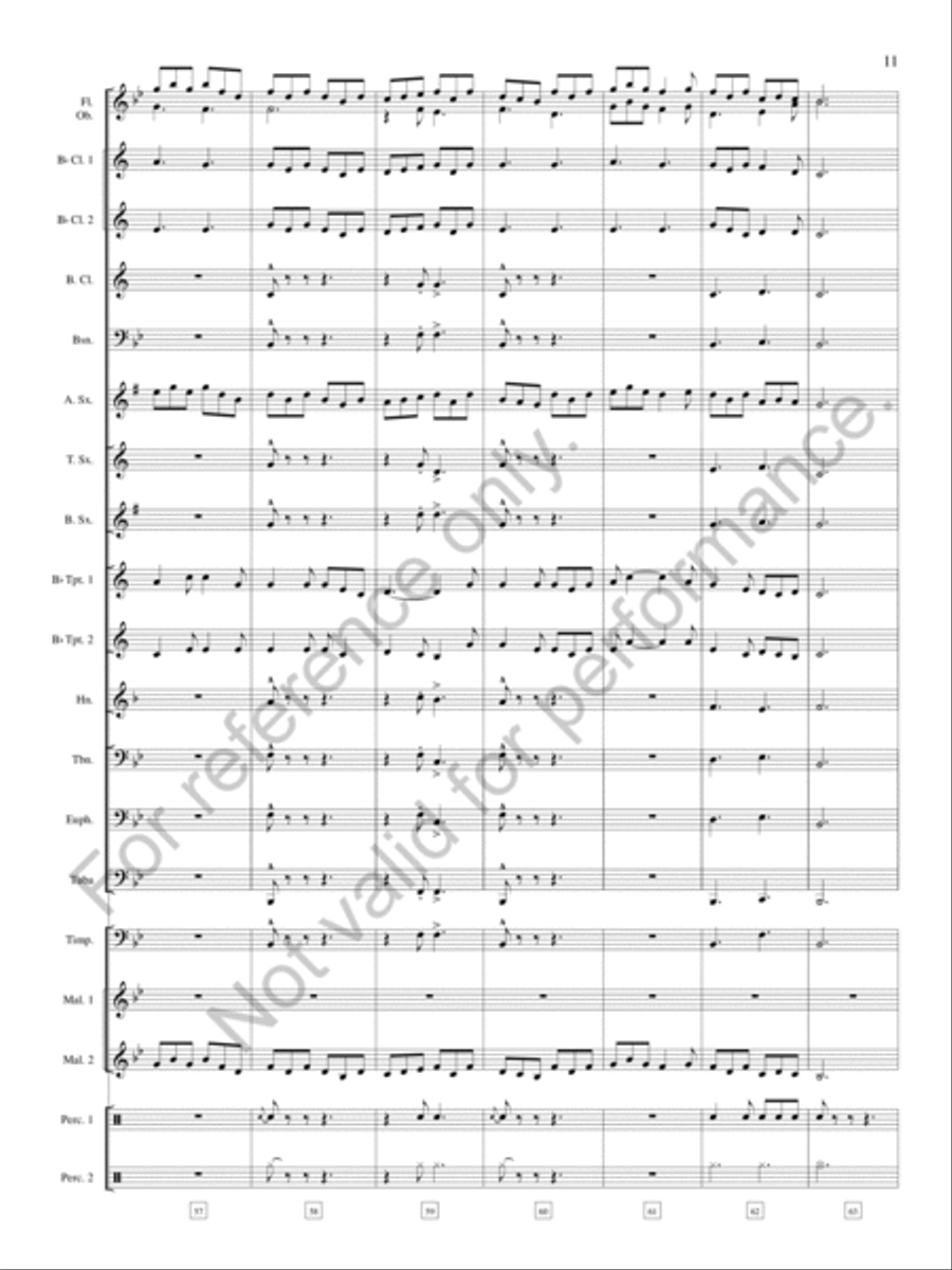 Legend of the Silver Knight Concert Band scores gallery preview page 12