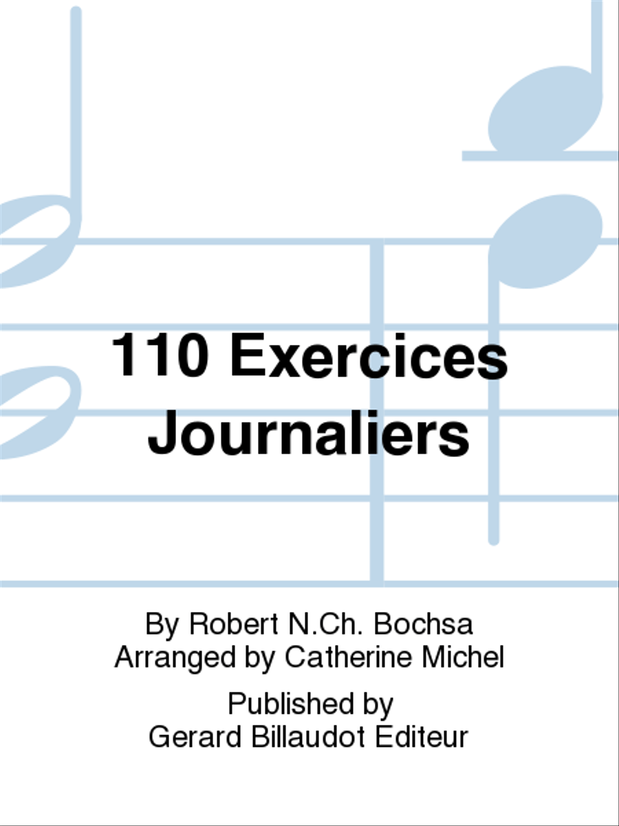 110 Exercices Journaliers Chamber Music scores gallery preview page 1