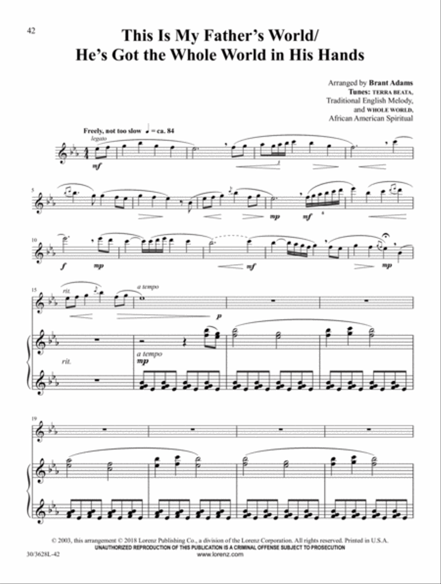 Flute Solos for Worship, Vol. 3 Flute Solo scores gallery preview page 13