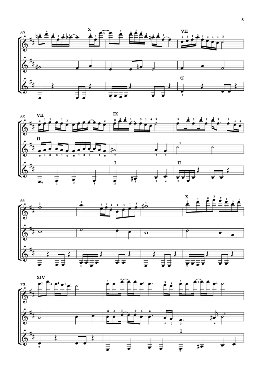 Hotel California Guitar Ensemble scores gallery preview page 5