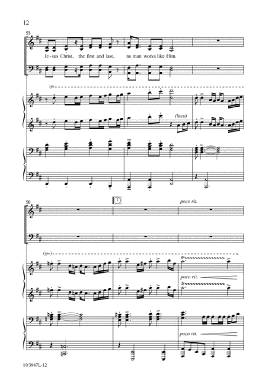 Ride On, King Jesus 4-Part scores gallery preview page 12