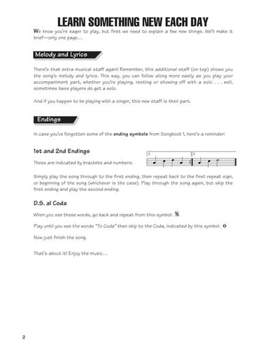 FastTrack Bass Songbook 2 – Level 2