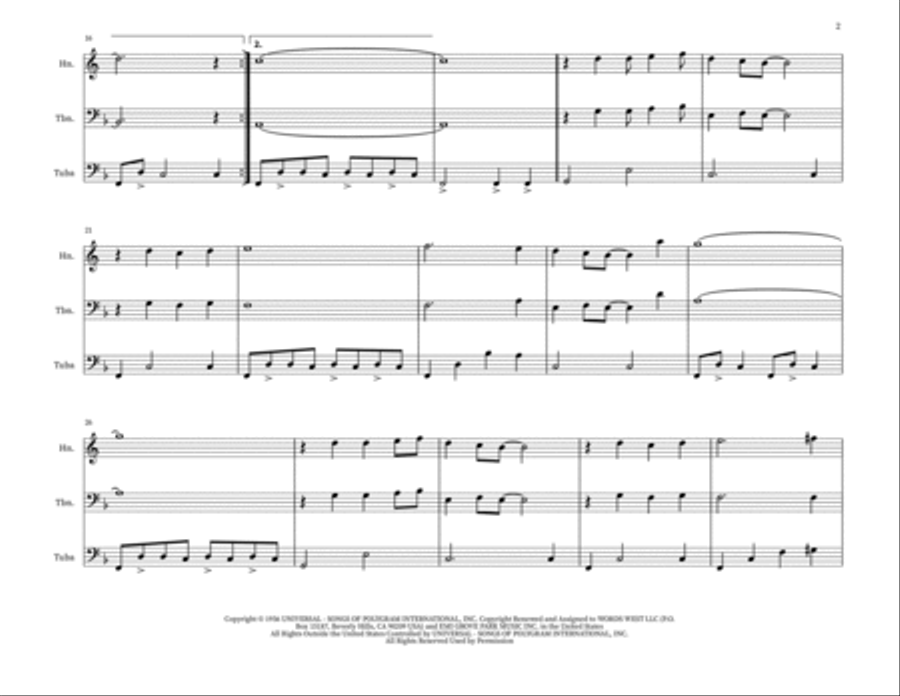 Canadian Sunset Small Ensemble scores gallery preview page 2
