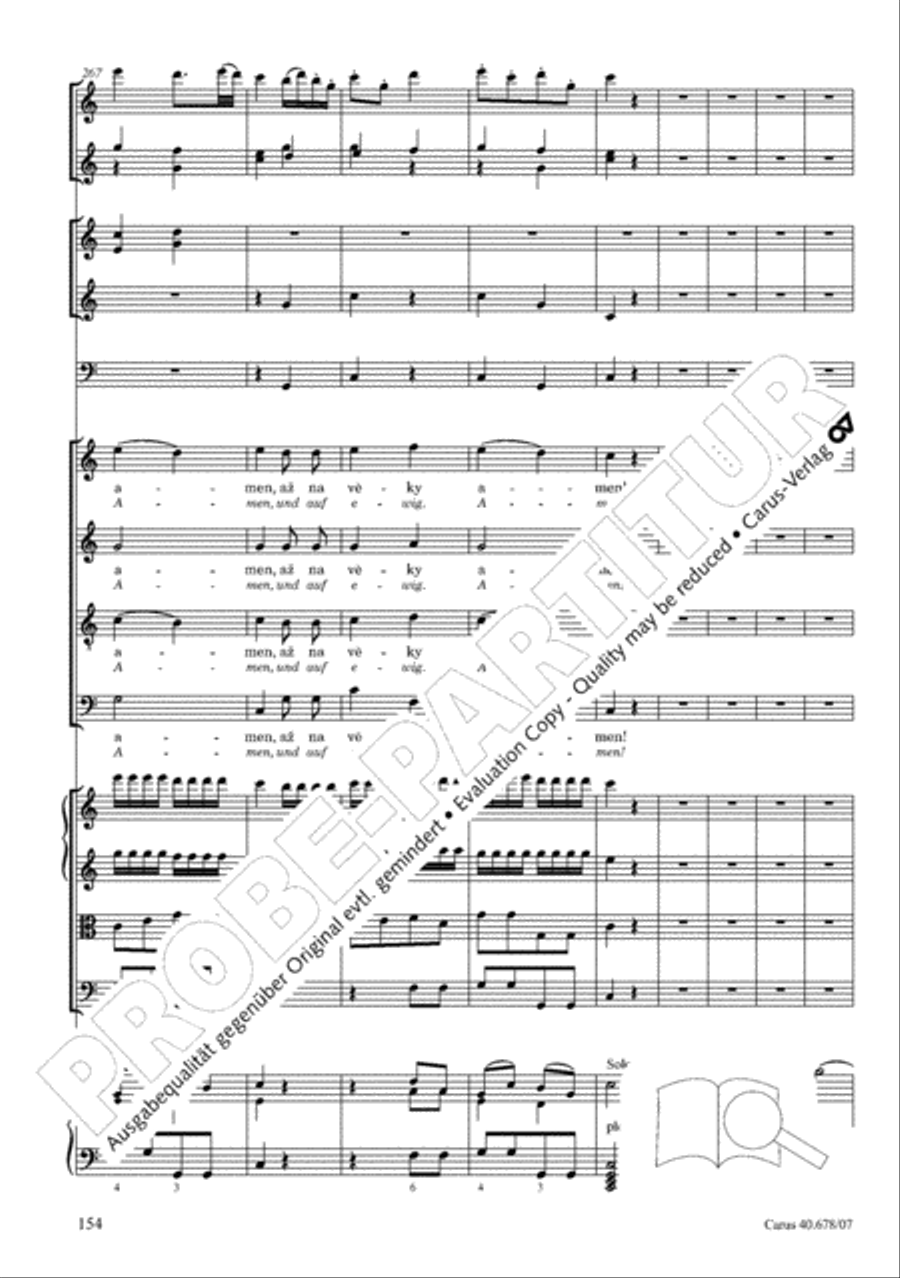 Missa pastoralis bohemica 4-Part scores gallery preview page 167