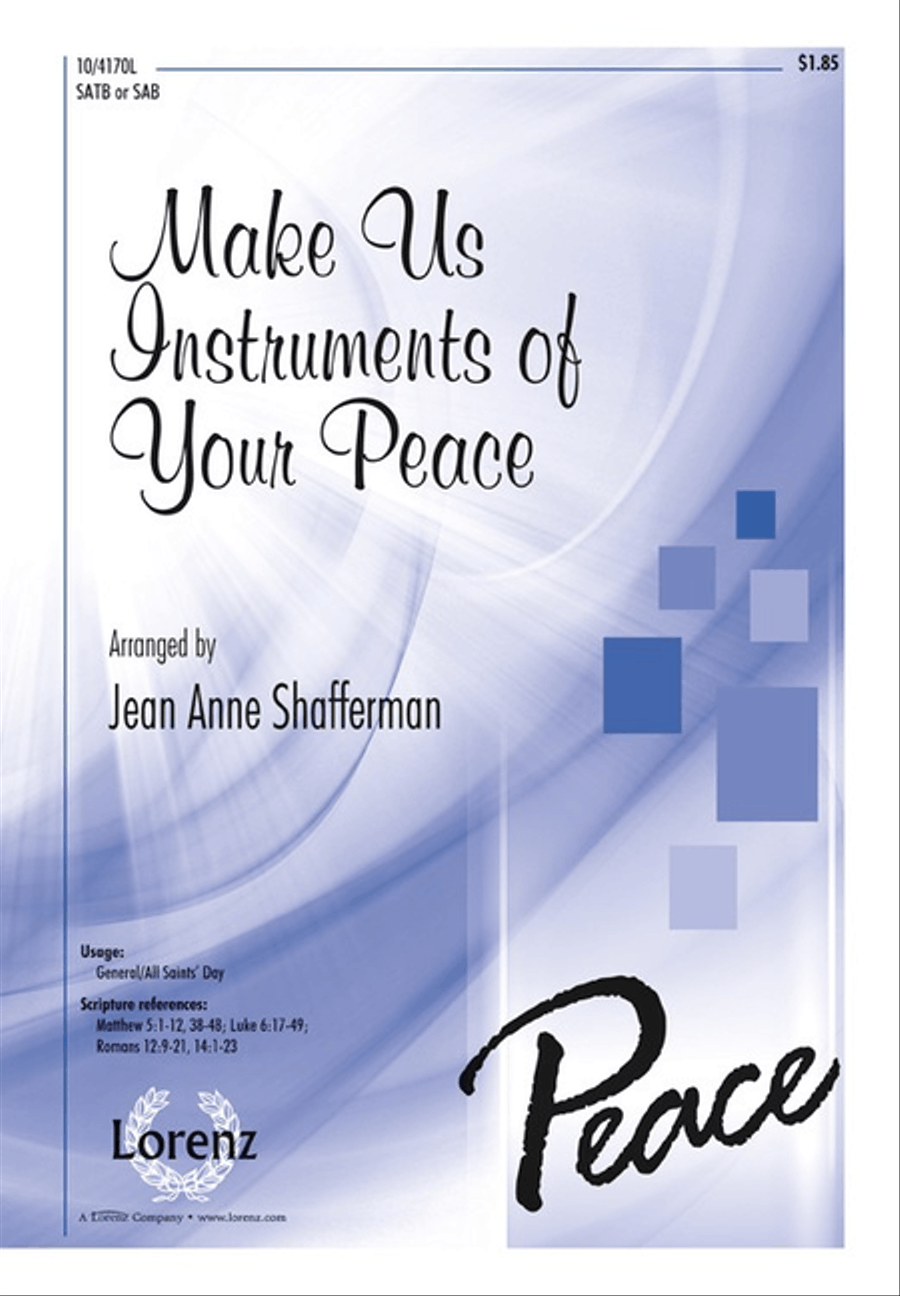 Make Us Instruments of Your Peace 4-Part scores gallery preview page 1