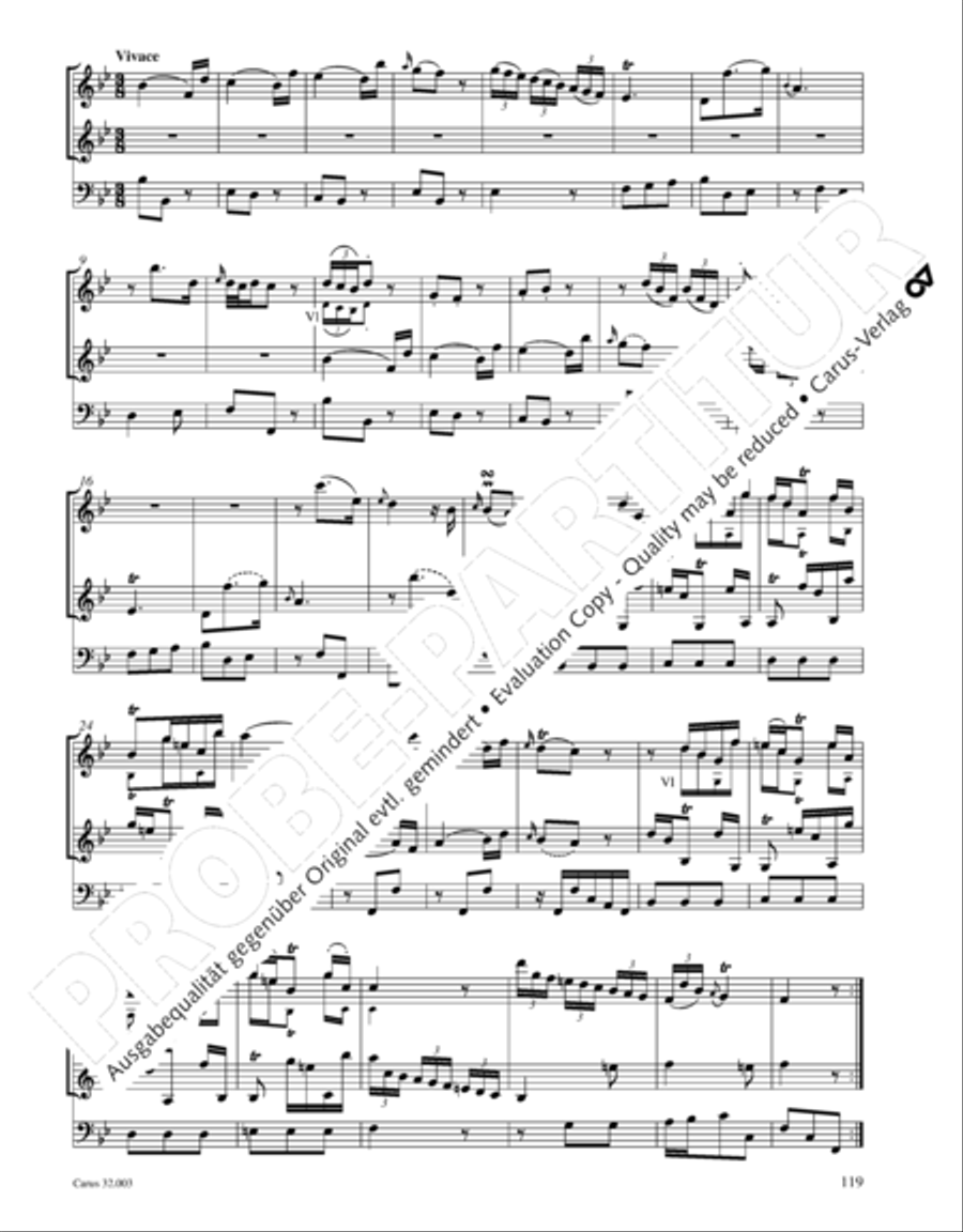 Gesamtausgabe Band 3 (Kammermusik: Duette, Solo- und Triosonaten) Score scores gallery preview page 140