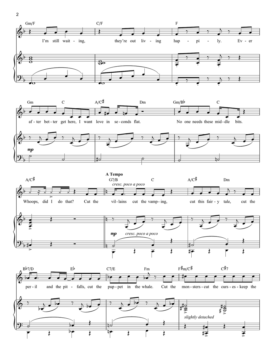I Know It's Today (from Shrek the Musical) (Adult Fiona) Soprano Voice scores gallery preview page 2