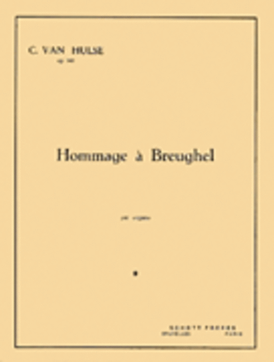 Hommage A Breughel, Organ Organ scores gallery preview page 1