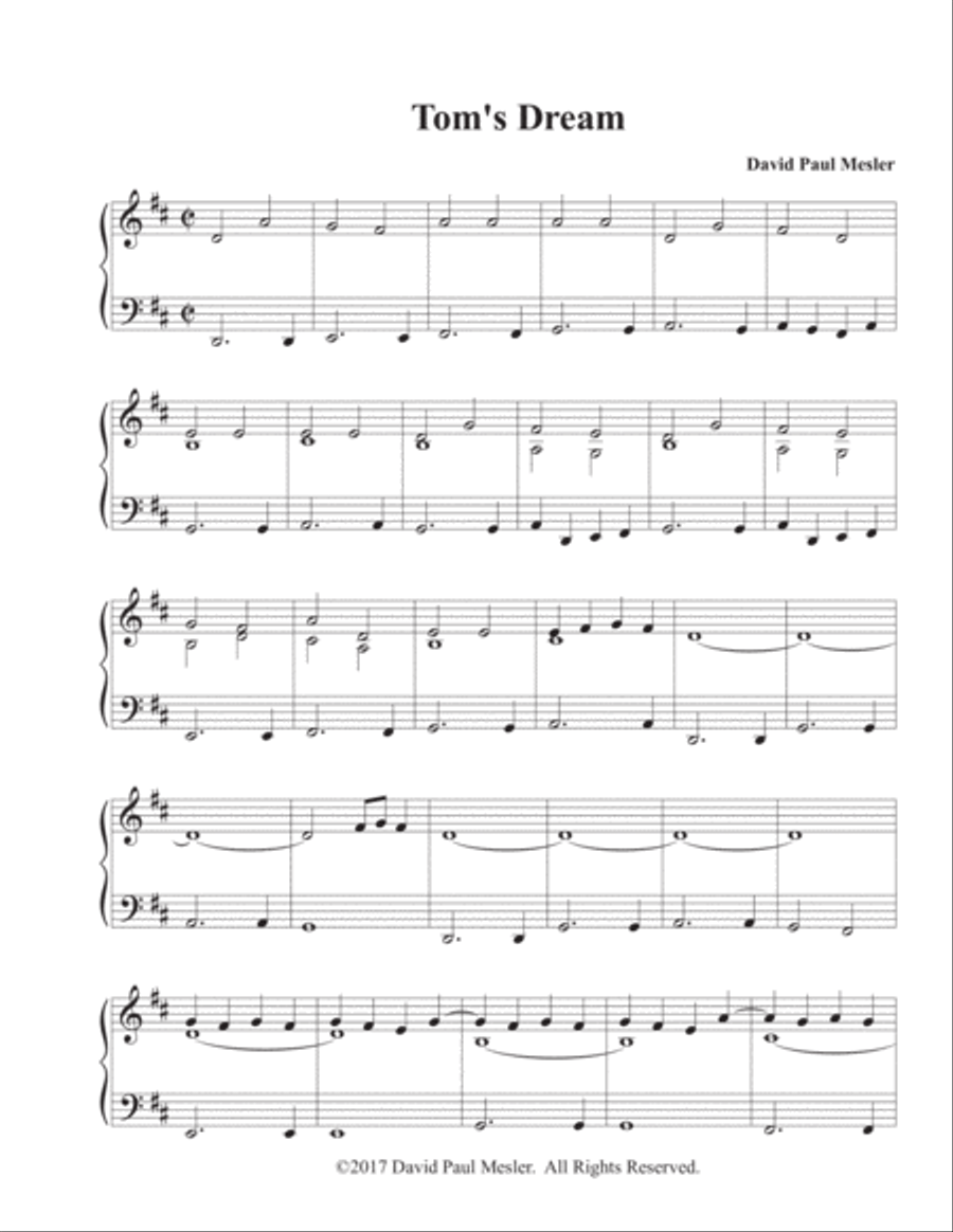 Tom's Dream -- Version 2 Piano Method scores gallery preview page 2