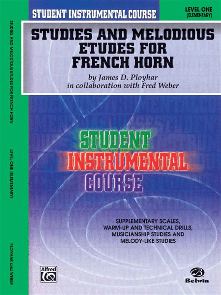 Student Instrumental Course Studies and Melodious Etudes for French Horn Horn scores gallery preview page 1
