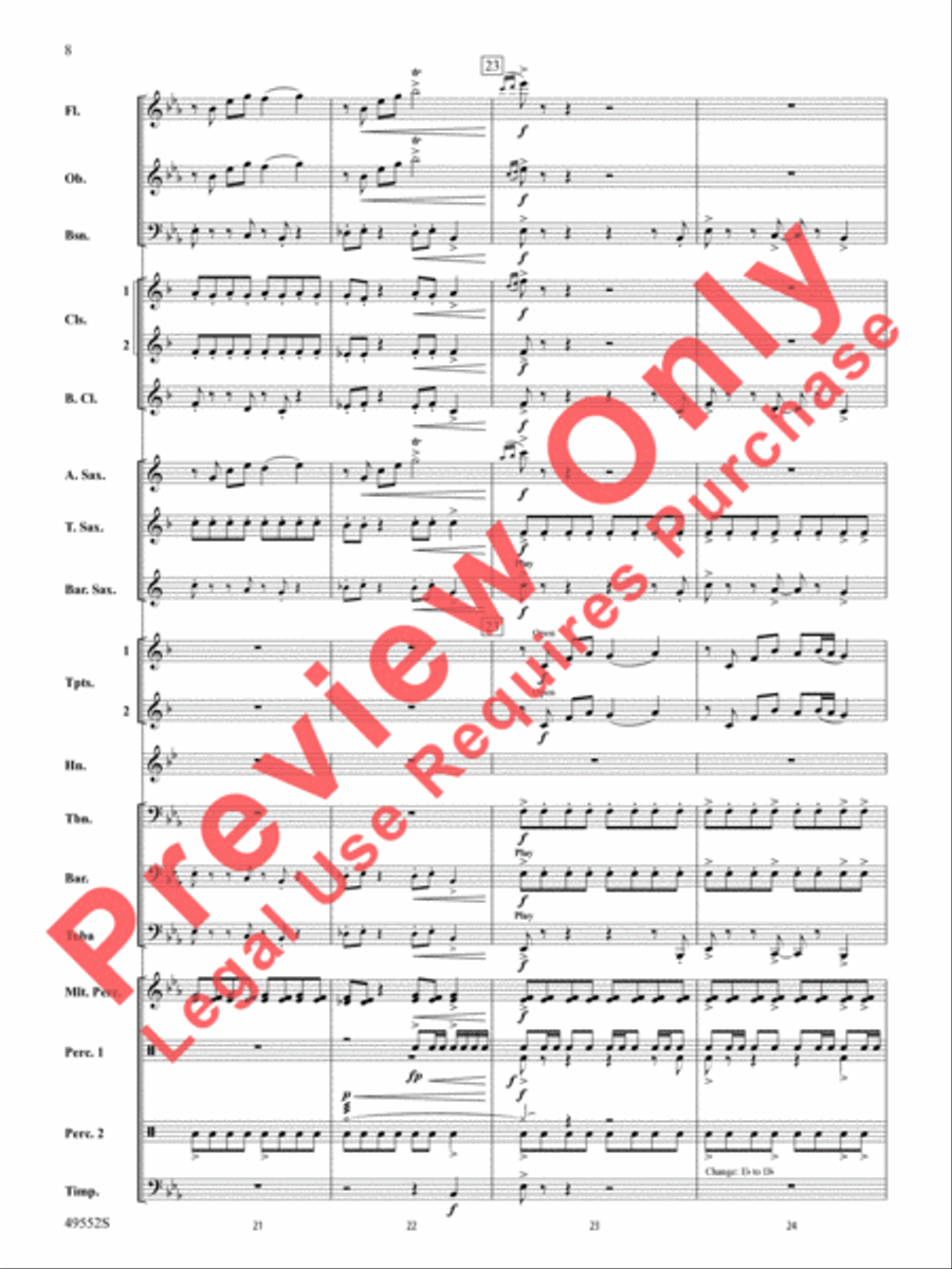 Dance of the Garden Gnomes Concert Band scores gallery preview page 9