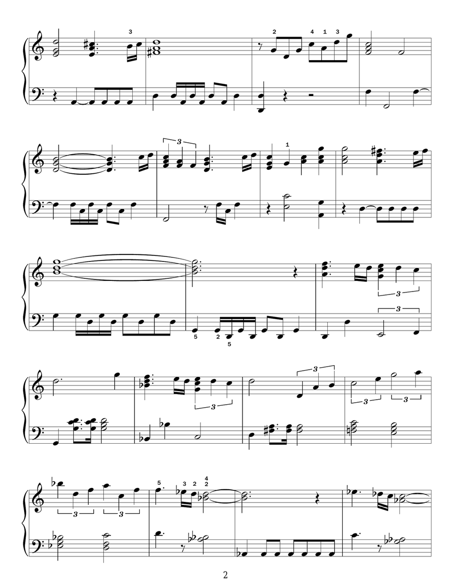 Back To The Future (Theme) Voice scores gallery preview page 2