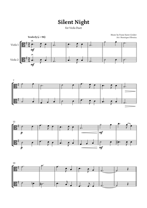 Book cover for Silent Night (Viola Duet) - Beginner Level