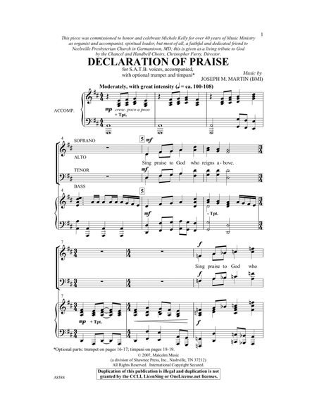 Declaration Of Praise