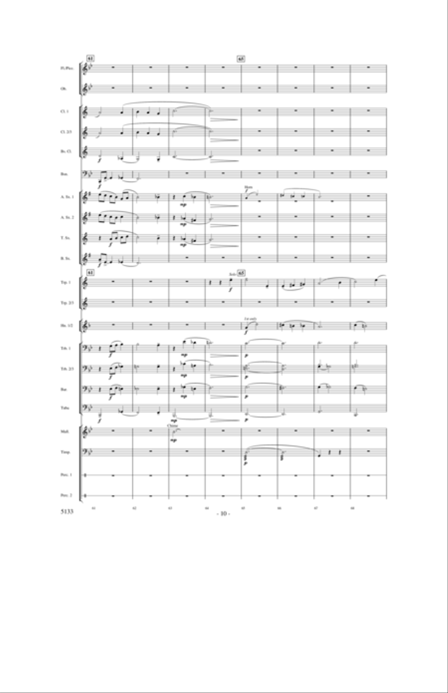 It Came Upon The Midnight Clear Concert Band scores gallery preview page 9