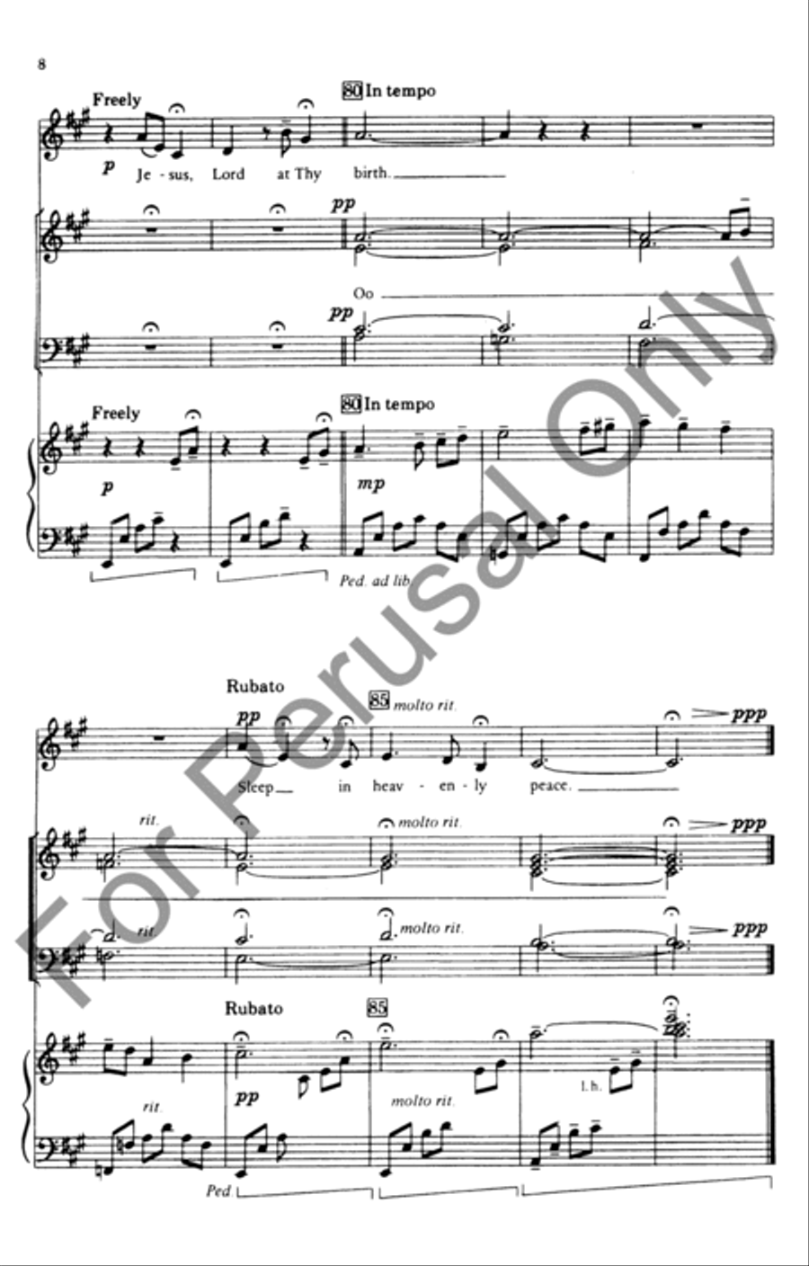 Silent Night 4-Part scores gallery preview page 8