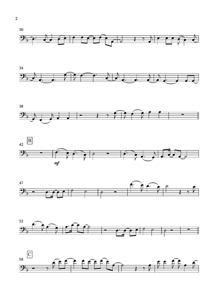 Paladin Strait Cello Solo scores gallery preview page 2