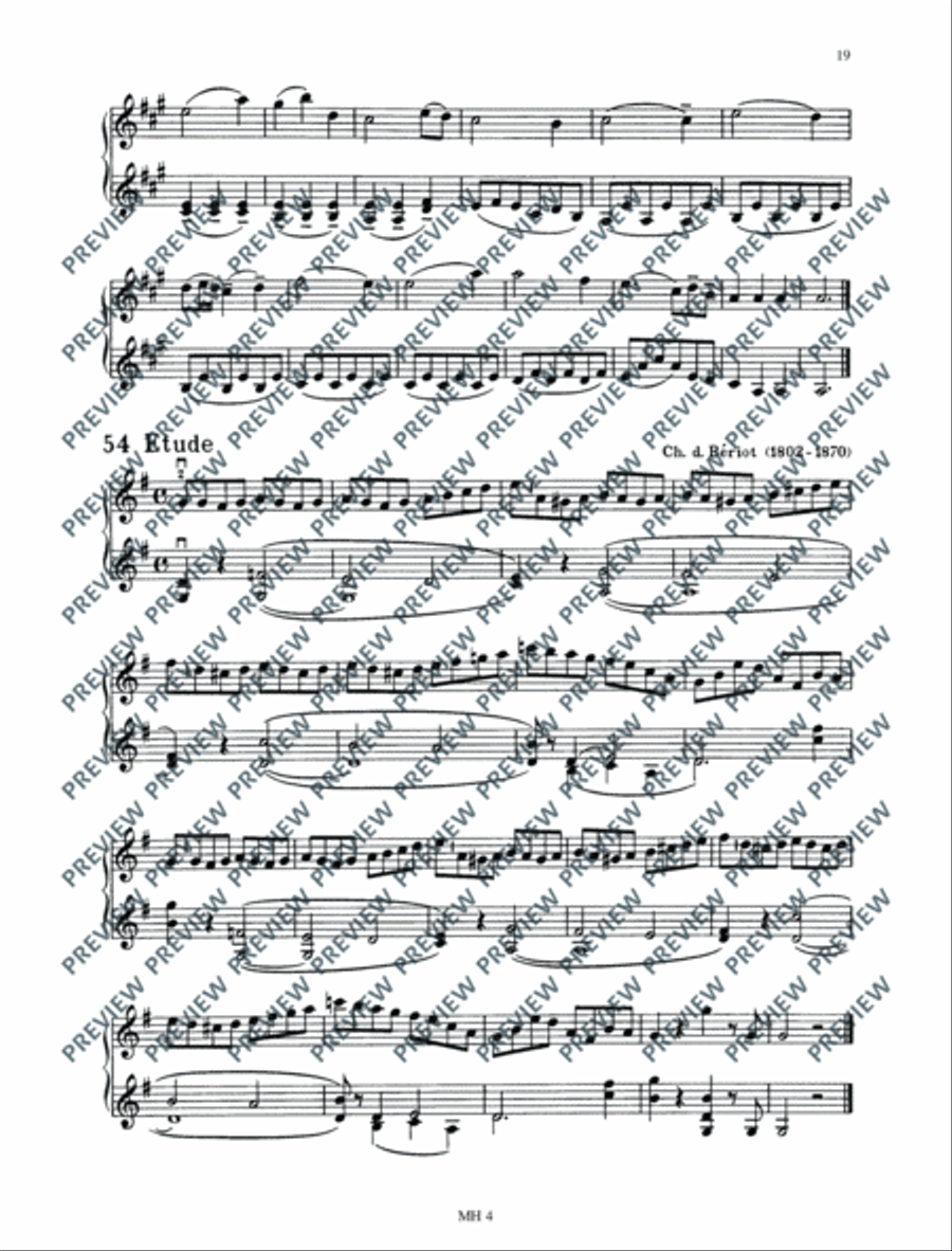 Das Geigenspiel Violin scores gallery preview page 20