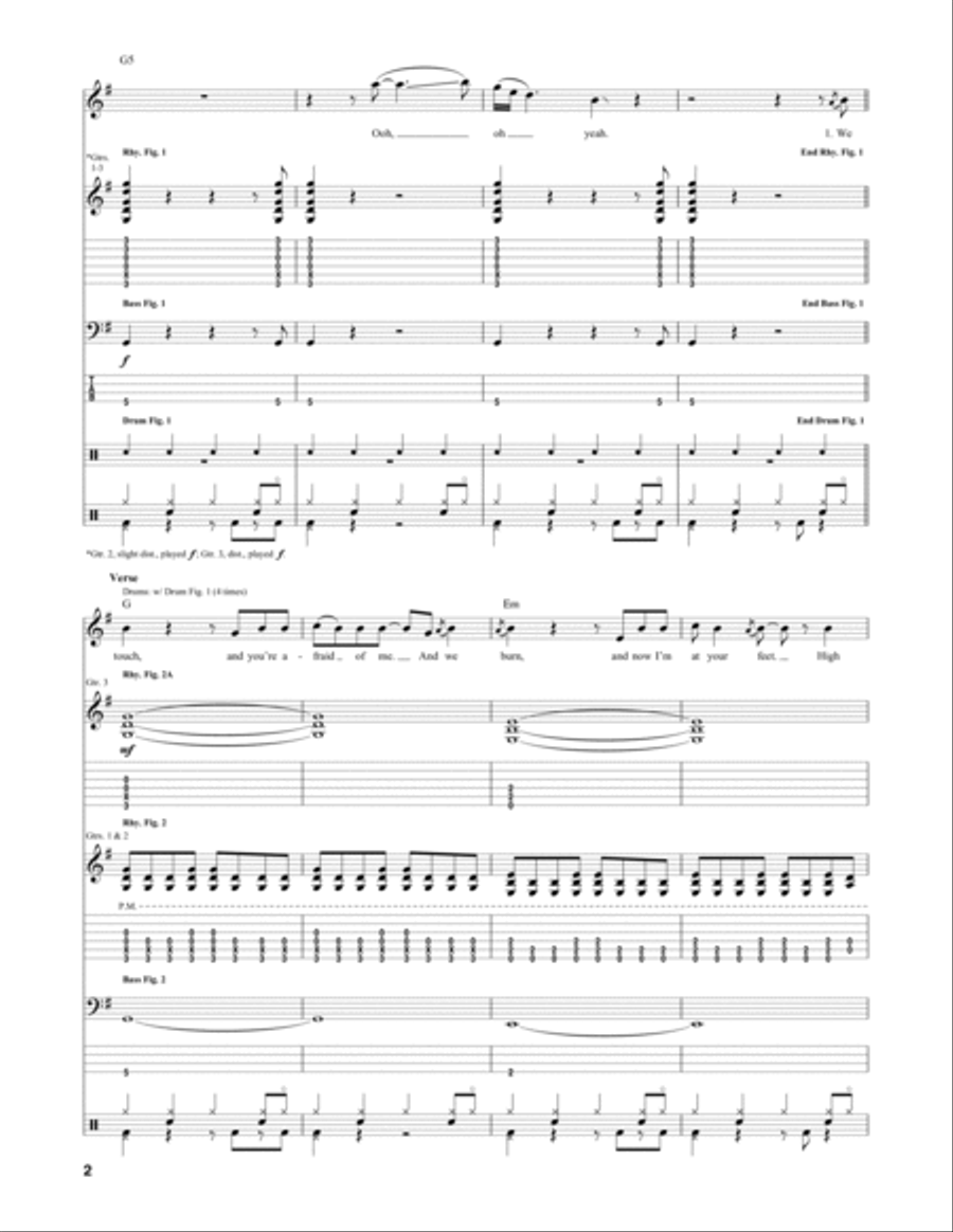 Driven By You Bass Voice scores gallery preview page 2