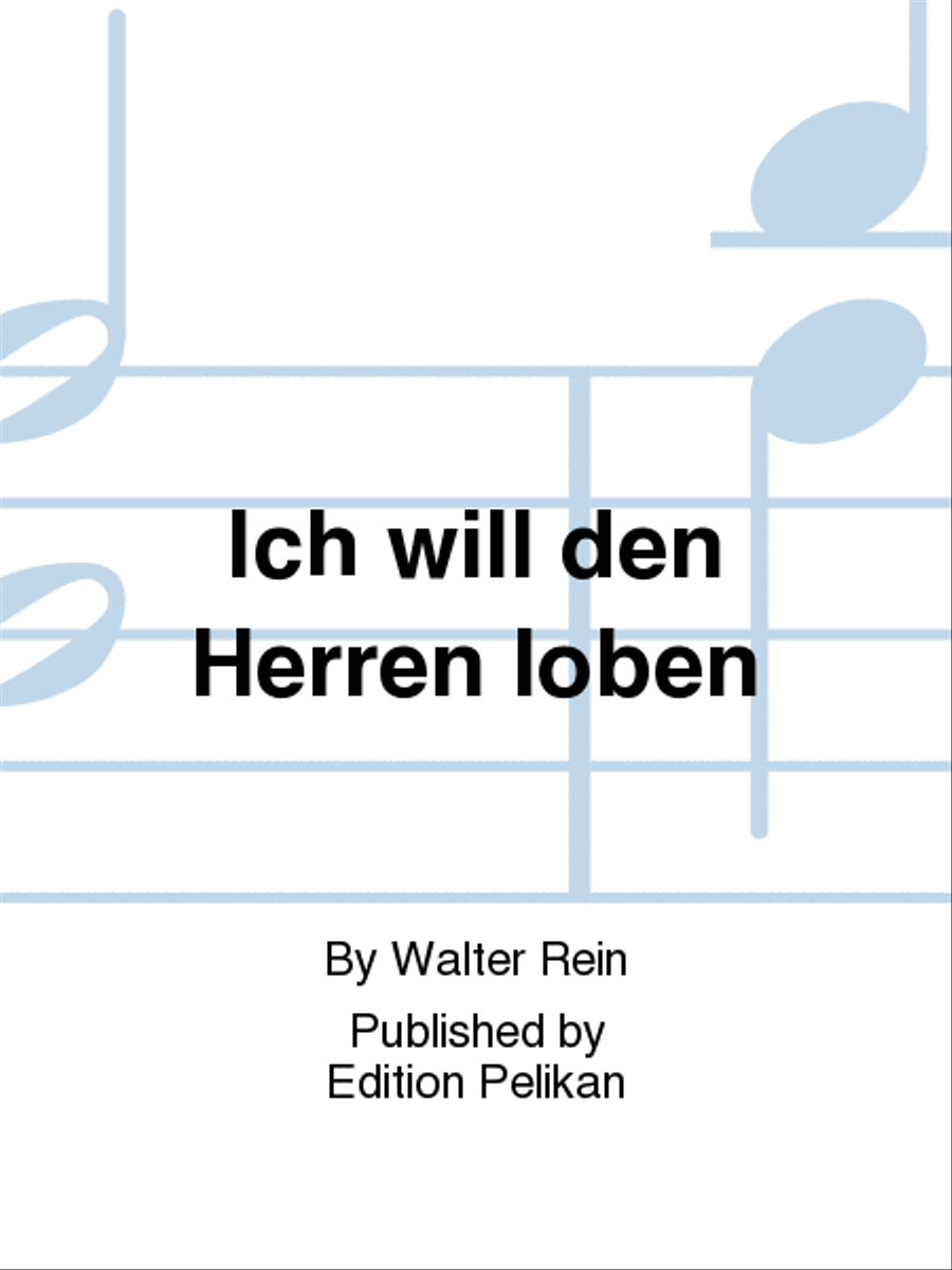 Ich will den Herren loben Women's Choir scores gallery preview page 1