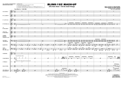 Blink-182 Mash-Up - Conductor Score (Full Score)