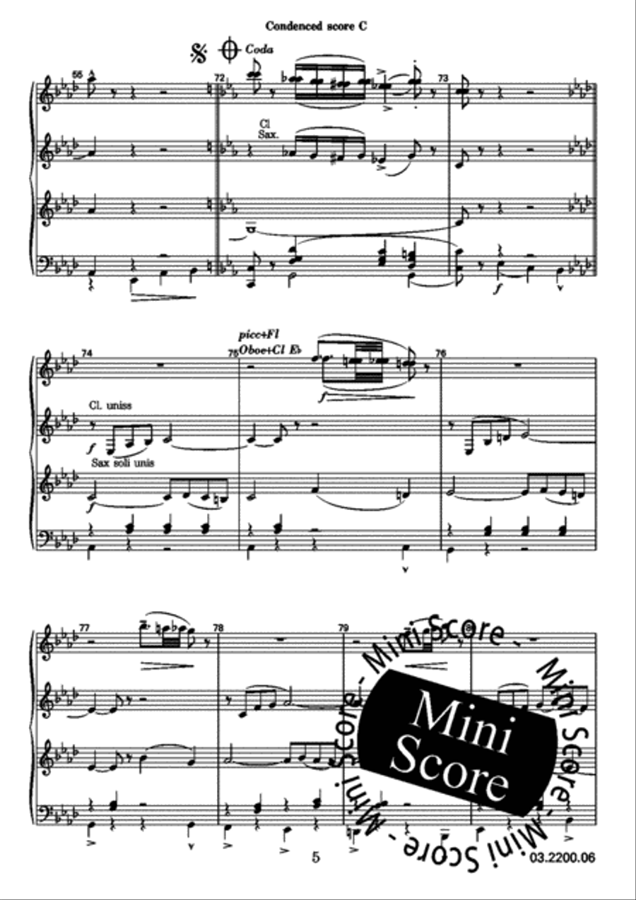 Menuet Pour Maddy Menuet Pour Maddy Fanfare Band scores gallery preview page 34
