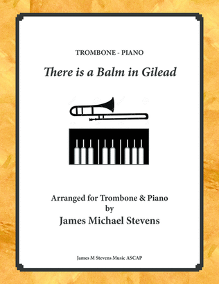 Book cover for There is a Balm in Gilead - Trombone & Piano