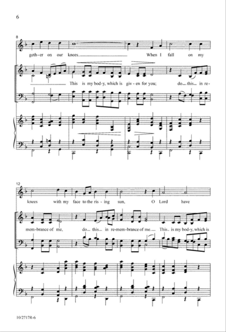 Four Communion Responses 4-Part scores gallery preview page 6