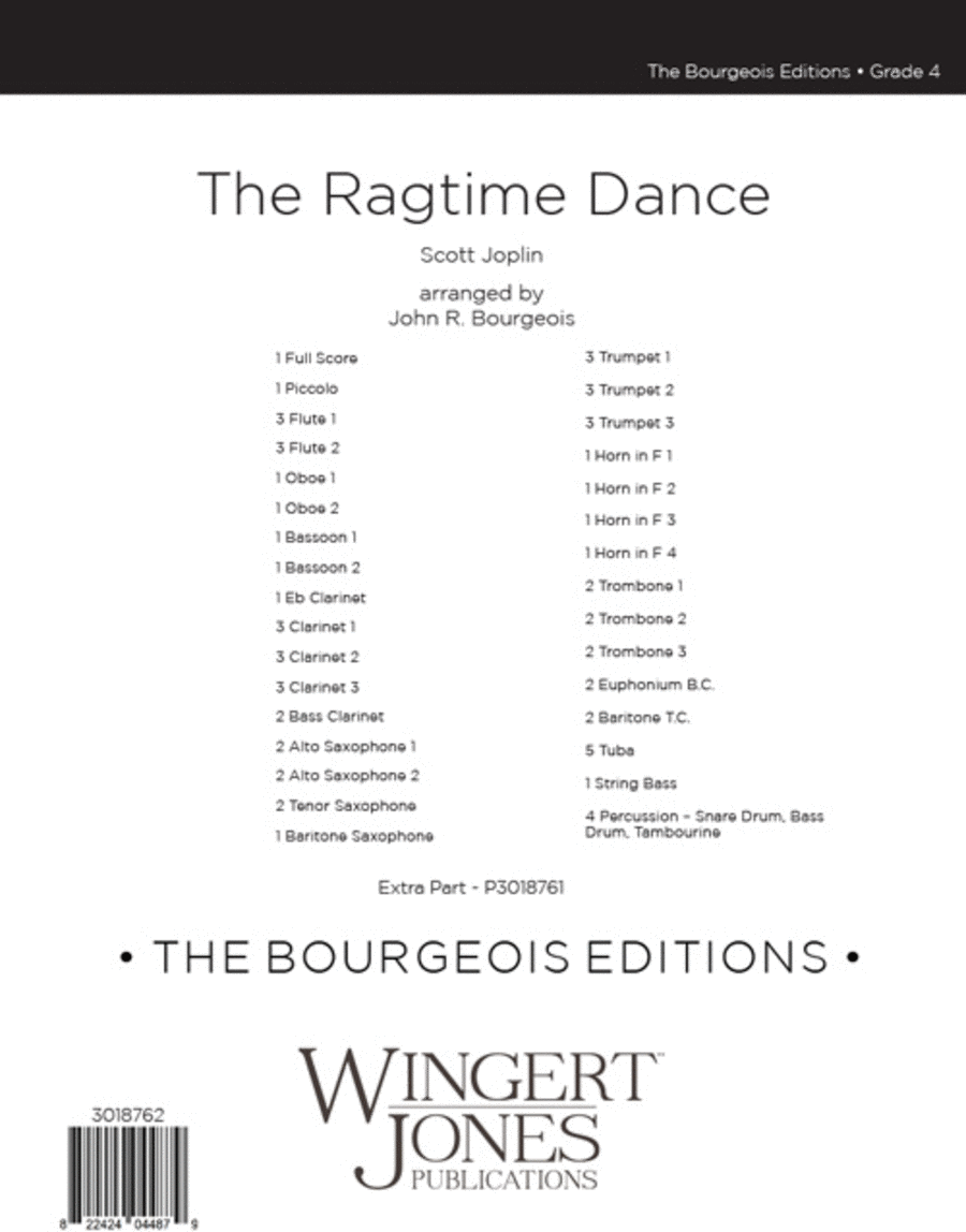 The Ragtime Dance (Score) Concert Band scores gallery preview page 1