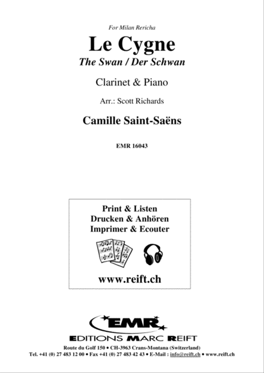 Le Cygne Clarinet Solo scores gallery preview page 2