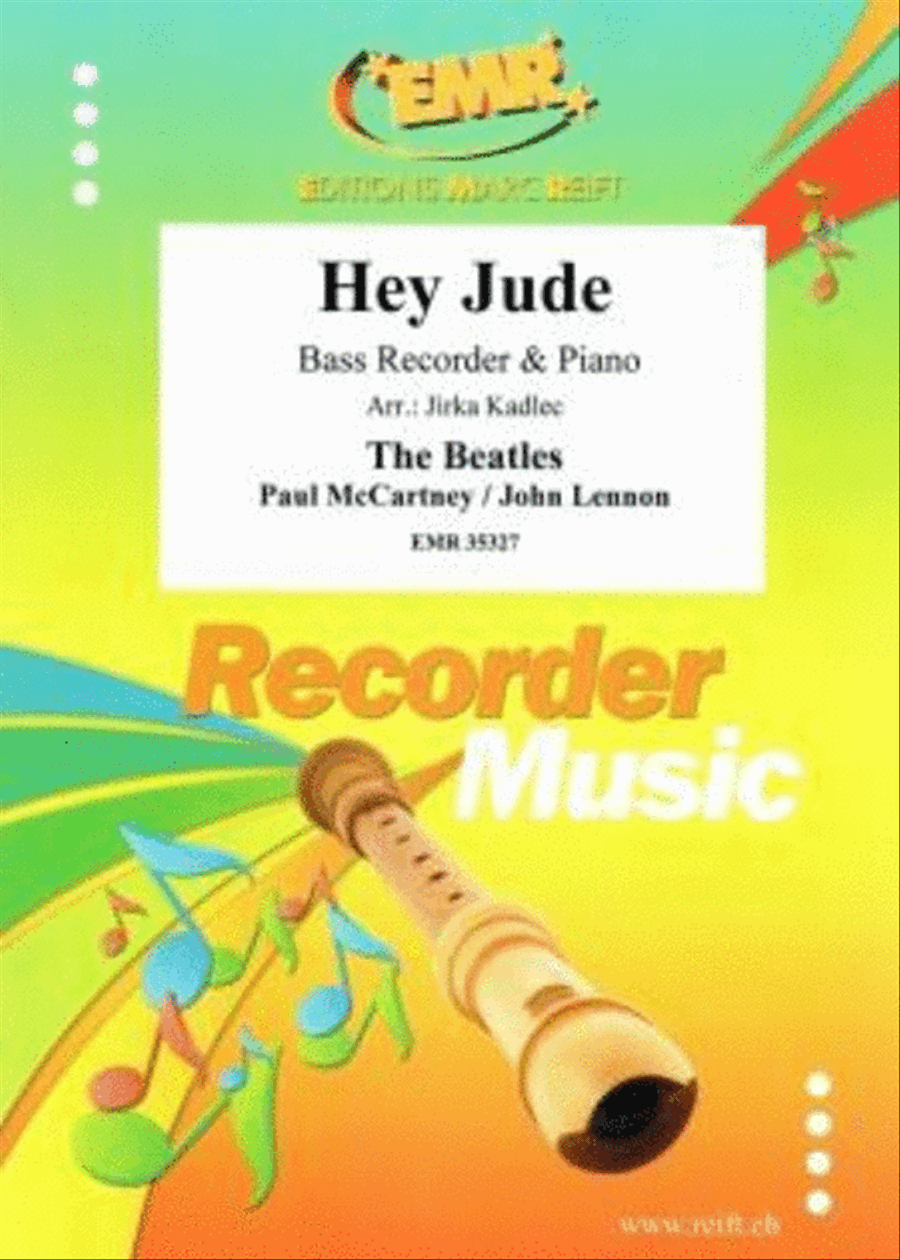 Hey Jude Hey Jude Bass Recorder scores gallery preview page 1