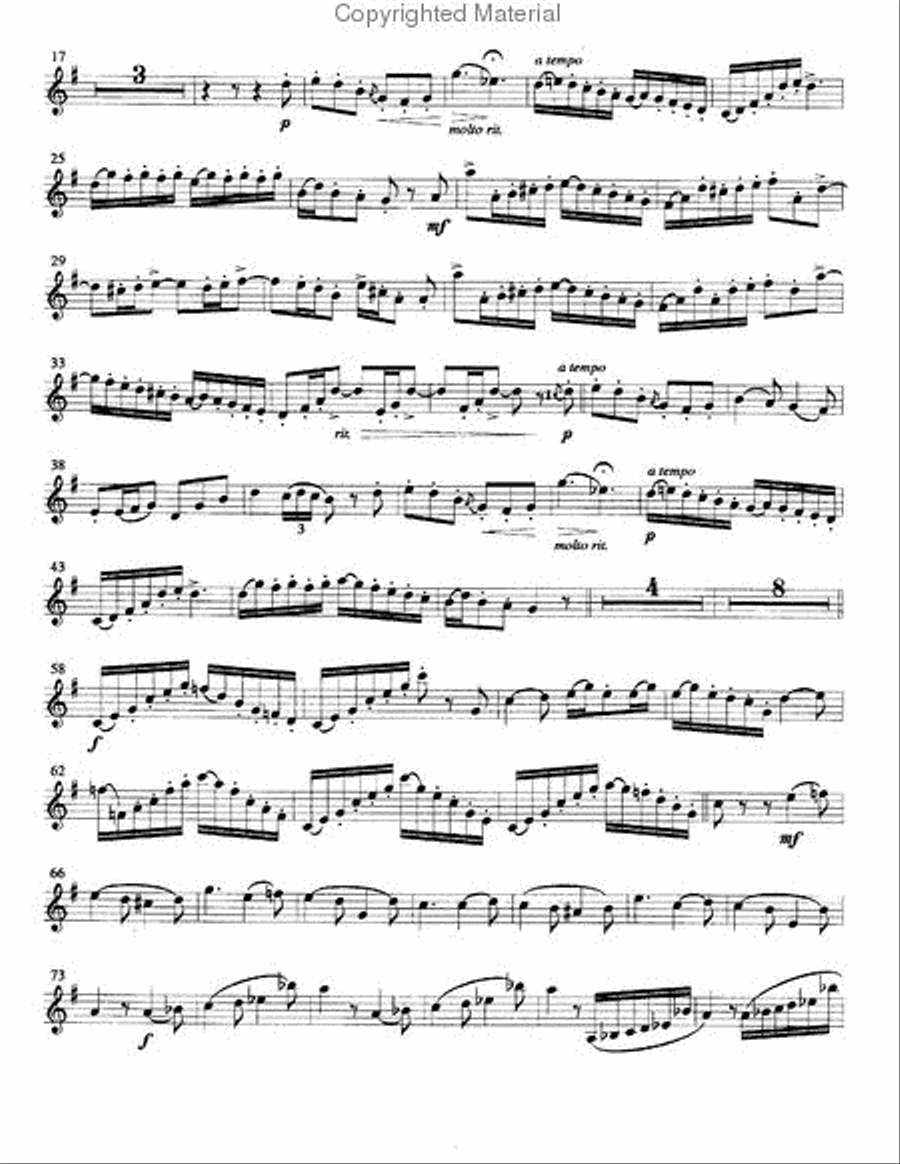 Concerto in F minor for Trumpet Concert Band scores gallery preview page 17