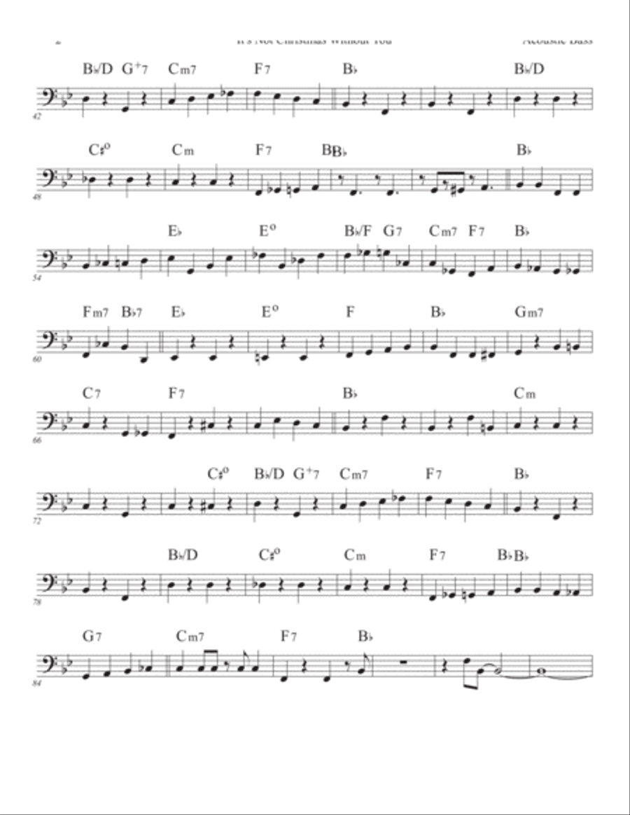 It's Not Christmas Without You- Key of Bb Jazz Ensemble scores gallery preview page 2