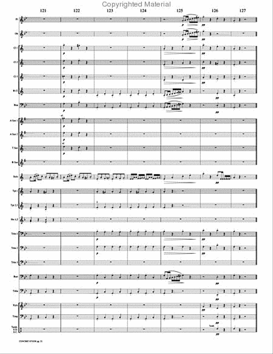 Concert Etude, Op. 49 Concert Band scores gallery preview page 24