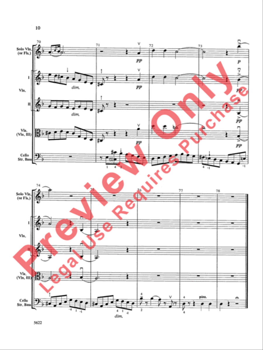 An Italian Elegy String Orchestra scores gallery preview page 11