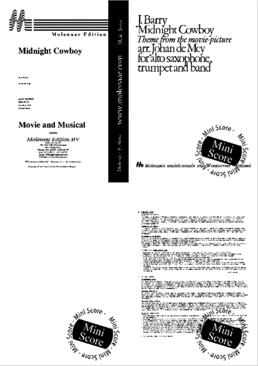 Midnight Cowboy Midnight Cowboy Concert Band scores gallery preview page 2
